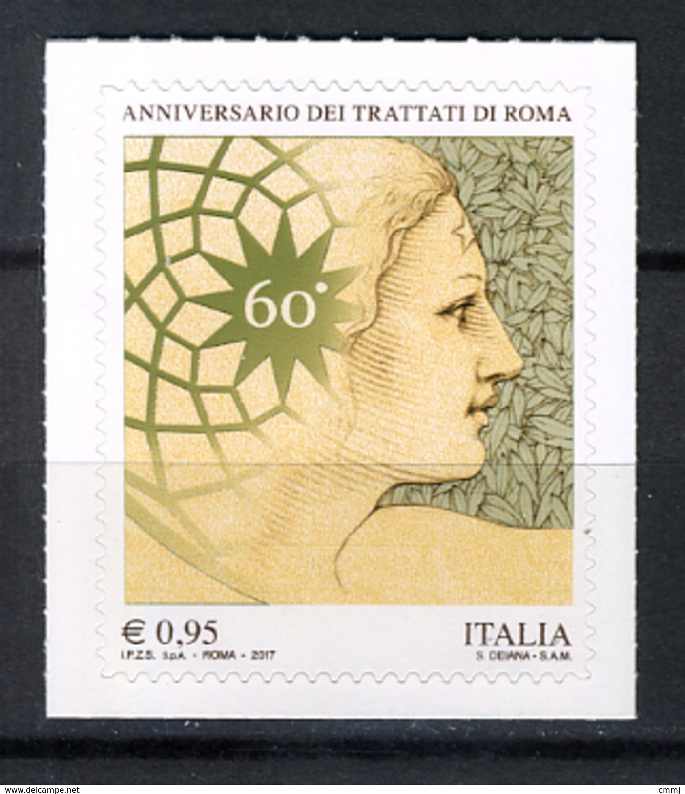 2017 -  Italia - Italy - 60° Anniversario Dei Trattati Di Roma  -  Mint - MN - 2011-20: Neufs