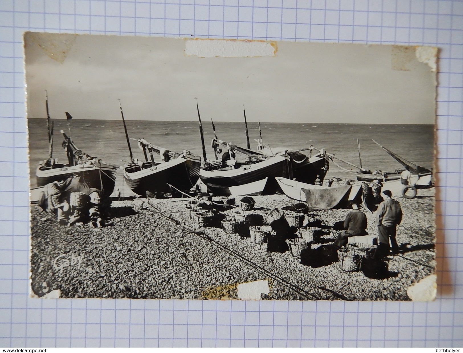 CPA - RARE - YPORT - BATEAUX DE PECHE - PHOTO VERITABLE - R4939 - Yport