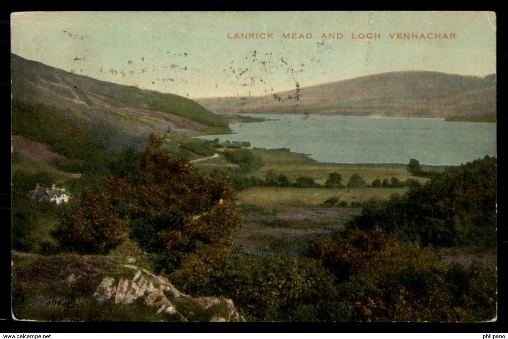 Lanrick Mead And Loch Vennachar Scotland Mailed From France  -ref 2683 - Wigtownshire