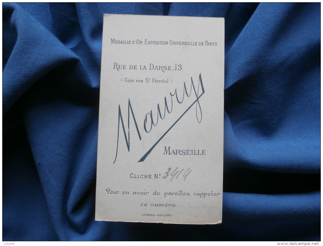 Photo CDV Maury à Marseille - Jolie Fillette En Pied Vers 1895-1900 L322 - Old (before 1900)