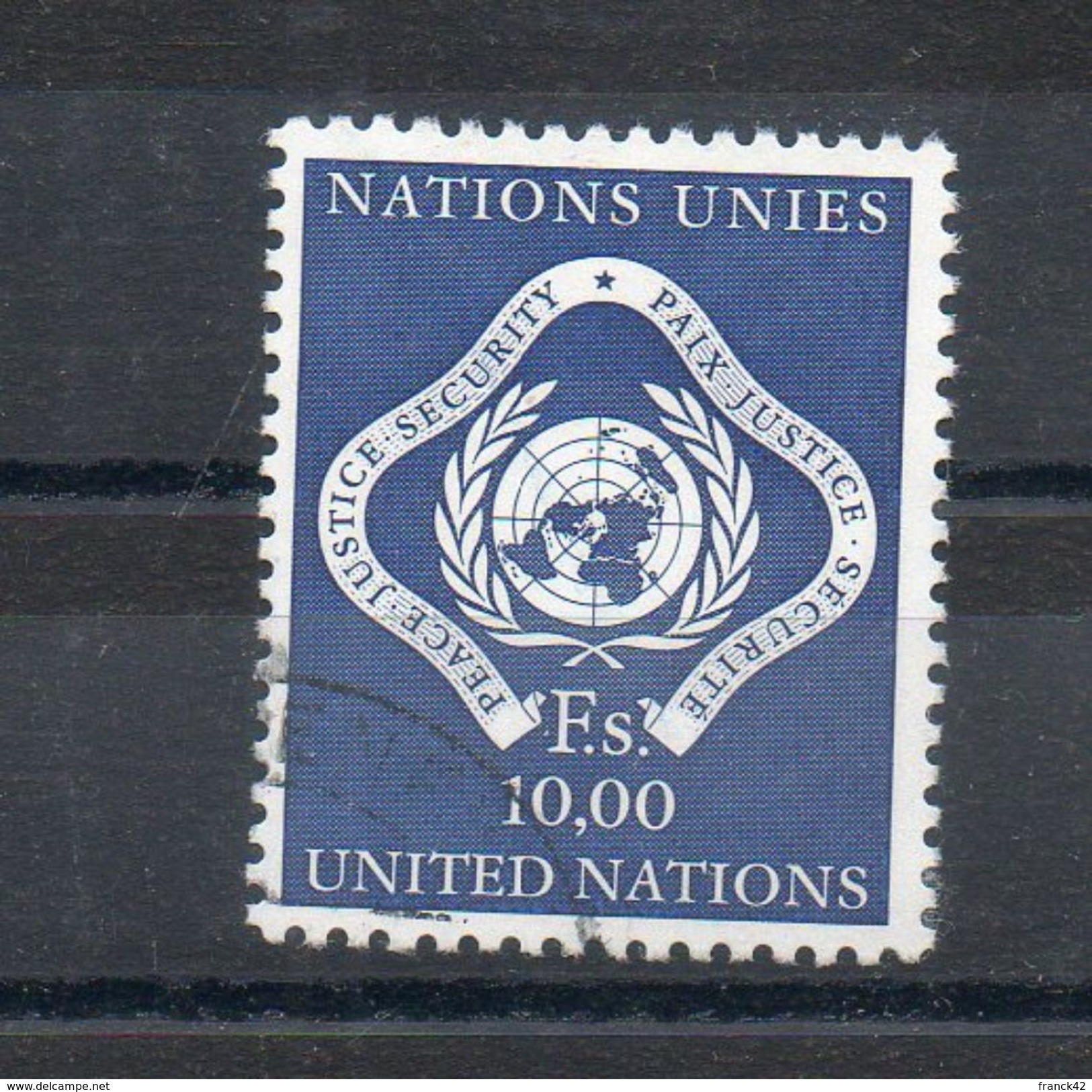 Nations Unies. Geneve. Série Courante 1969-1970. 10 FS - Gebruikt