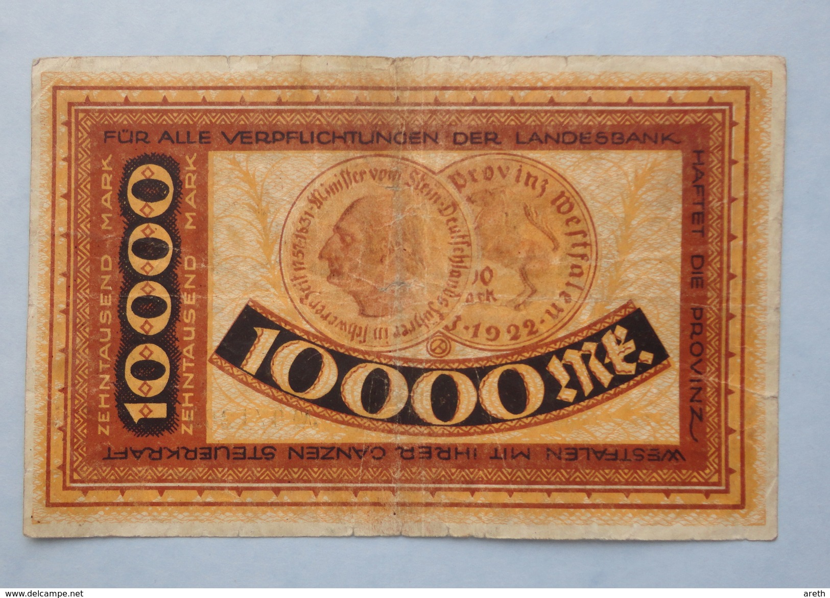 Allemagne -  10000 MARK MUNSTER 1923 -  Billet De La Période D'inflation - 10000 Mark