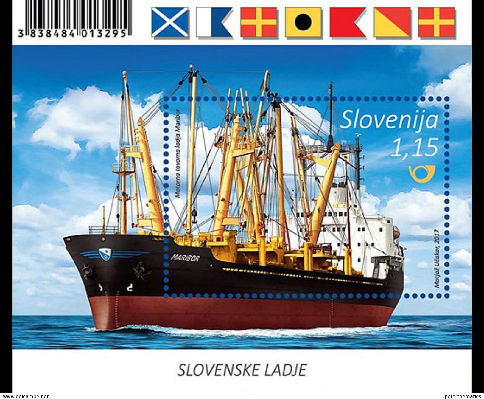 SLOVENIA, 2017, MNH, SHIPS, MARIBOR, S/SHEET - Ships