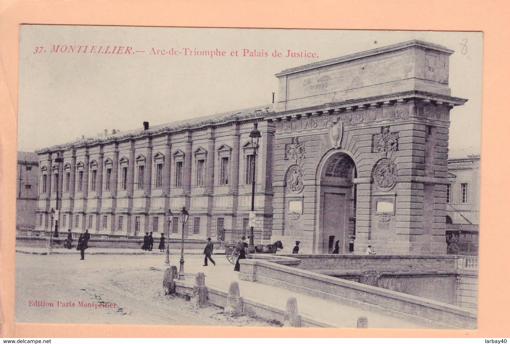 Cpa Cartes Postales Ancienne - Montpellier Arc De Triomphe 37 - Montpellier