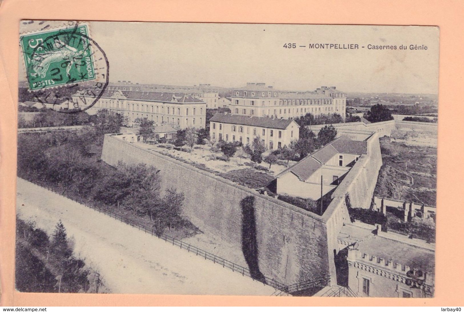 Cpa Cartes Postales Ancienne - Montpellier Caserne Du Genie  435 - Montpellier