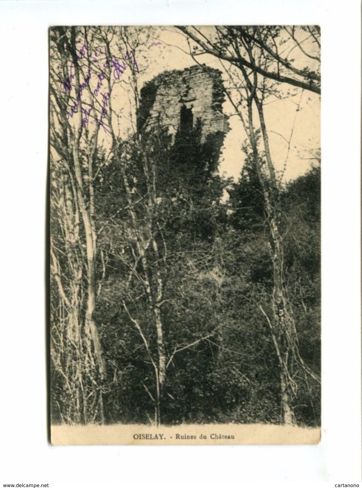 Cp - OISELAY (70) - Ruines Du Chateau - Autres & Non Classés