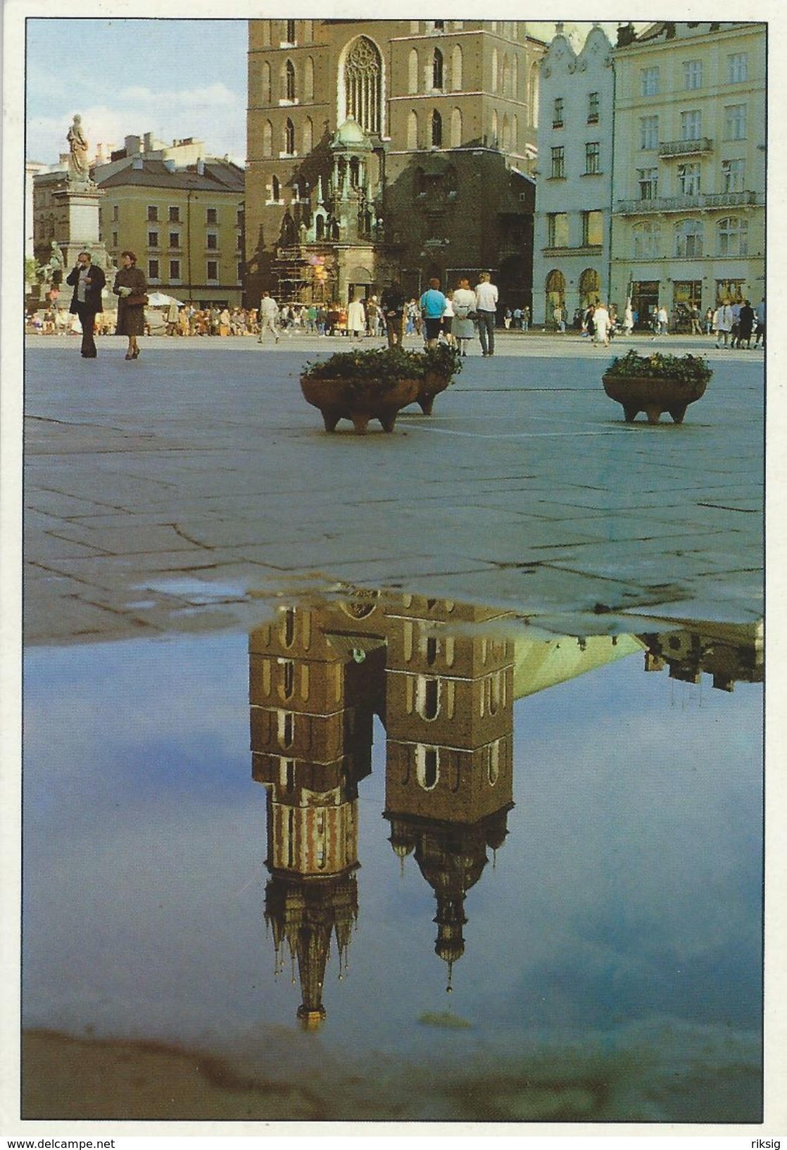 Cracow - Market Square.  Poland    Sent To Denmark.  # 07095 - Poland