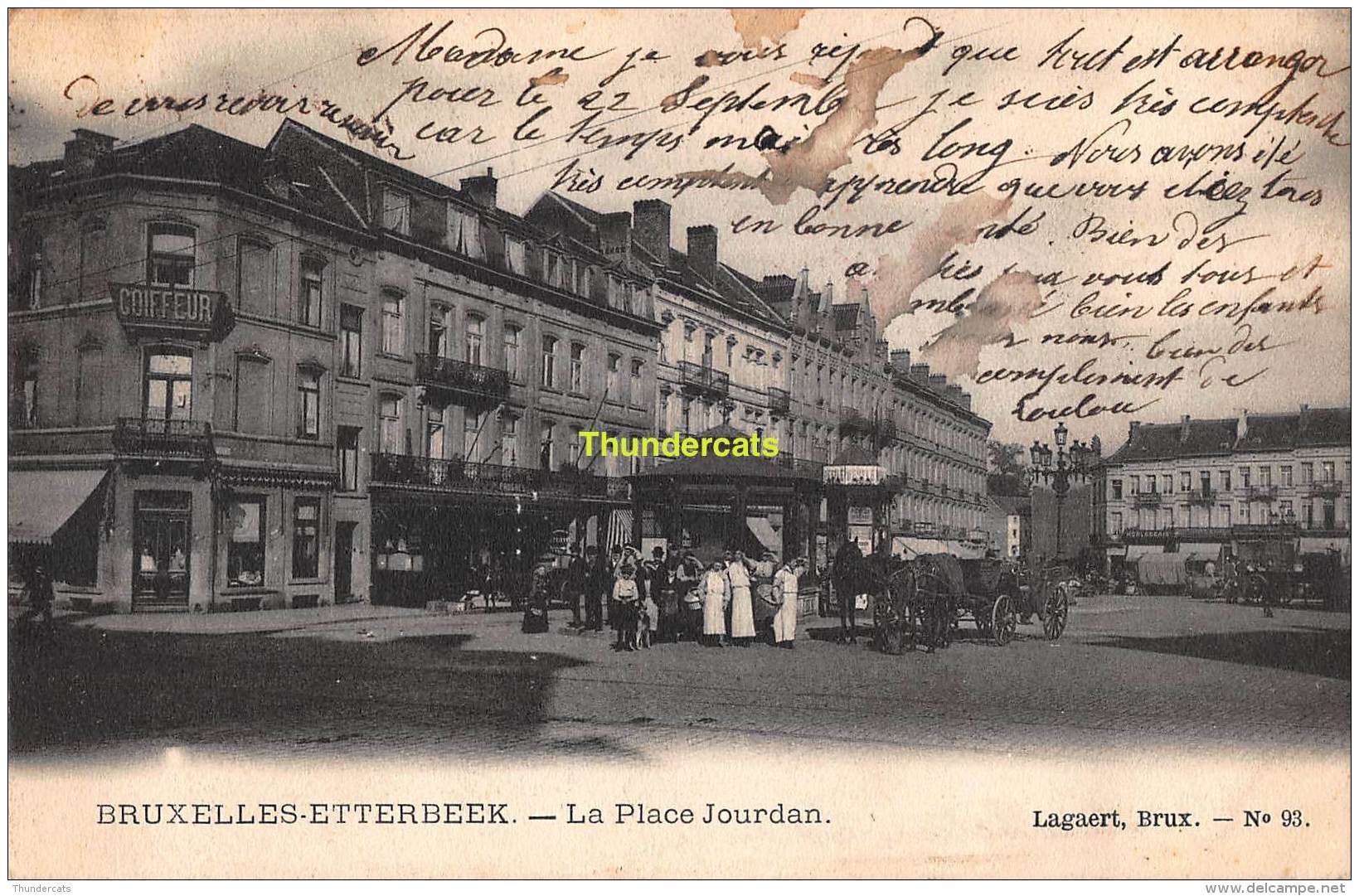 CPA BRUXELLES ETTERBEEK LA PLACE JOURDAN - Etterbeek