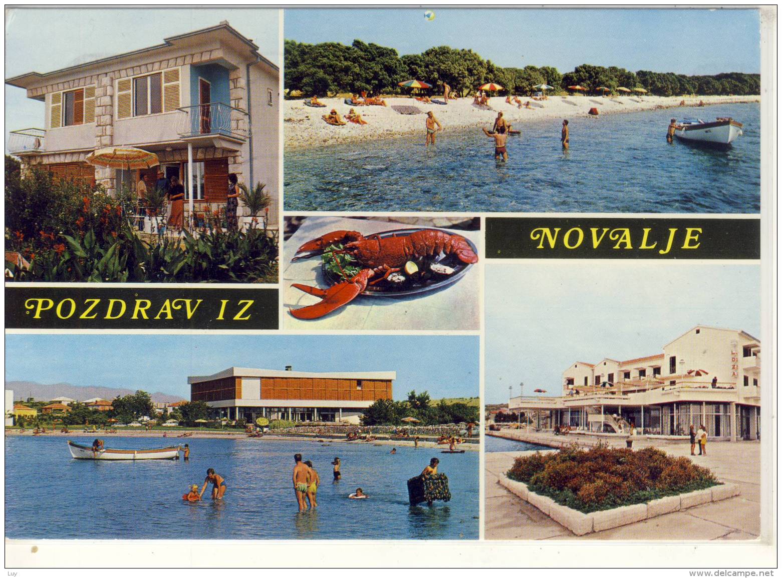 NOVALJA, Croatia  - Pozdrav Iz NOVALJE,   Multi View , Used 1974 - Yugoslavia