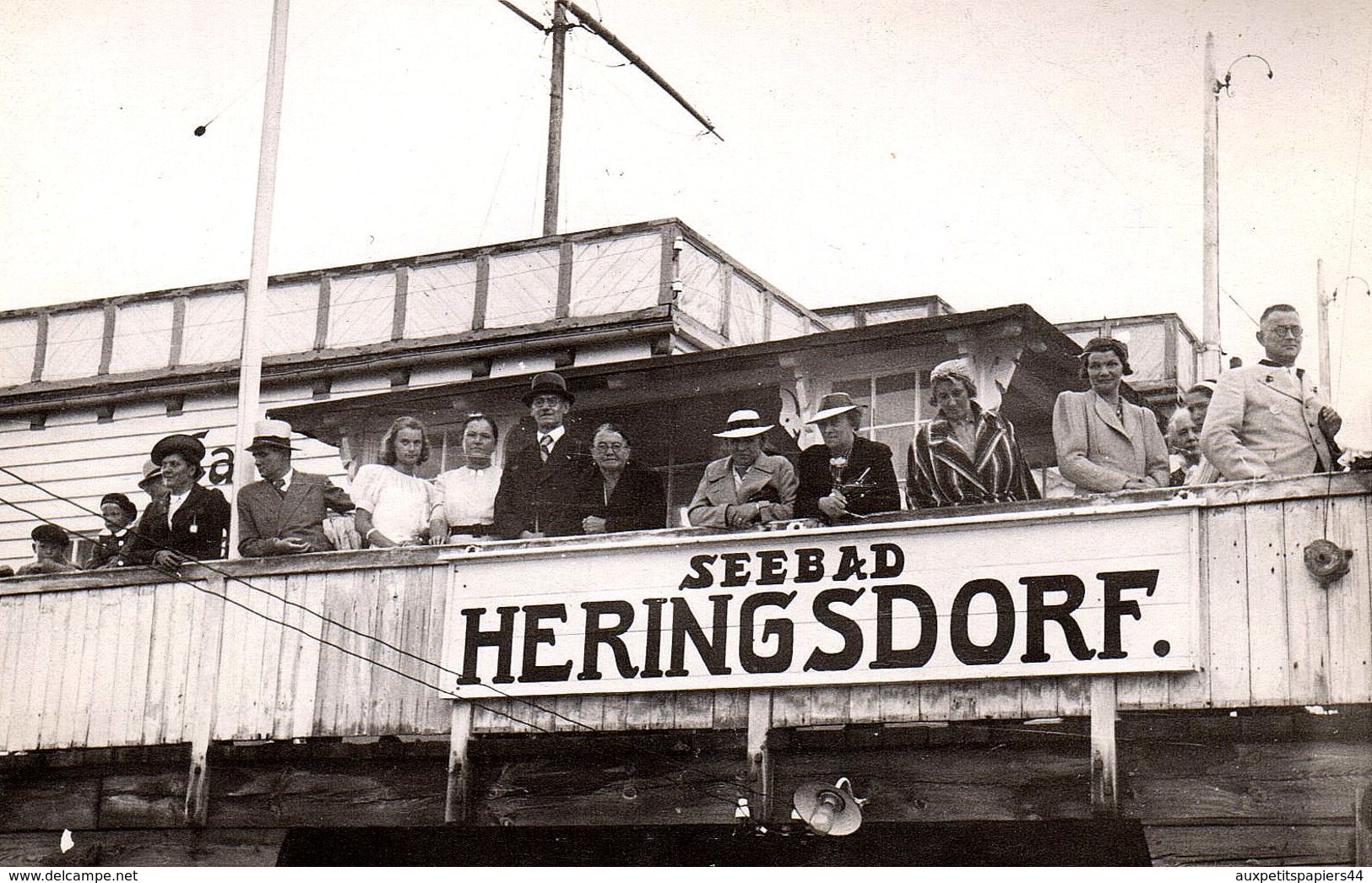 Carte Photo Originale Allemagne - Seebad Heringsdorf, Ostseebad Heringsdorf Station Balnéaire Sur L'île D'Usedom 1930/40 - Luoghi