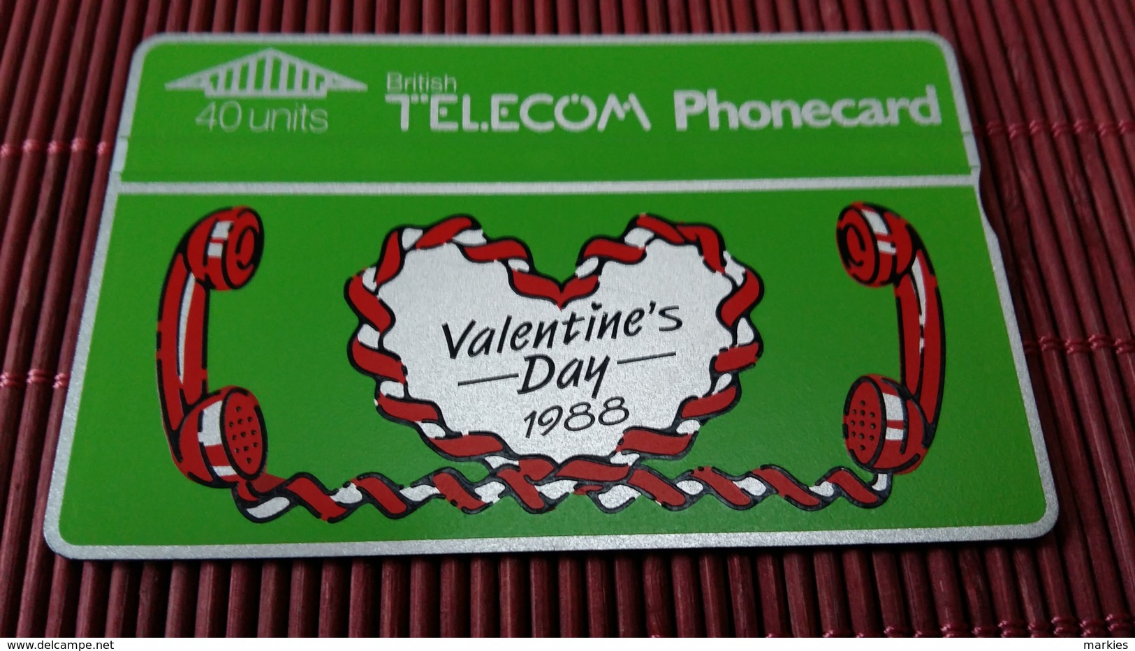 Phonecard Valentines Day 752 C (Mint,Neuve) Rare - BT Definitive Issues