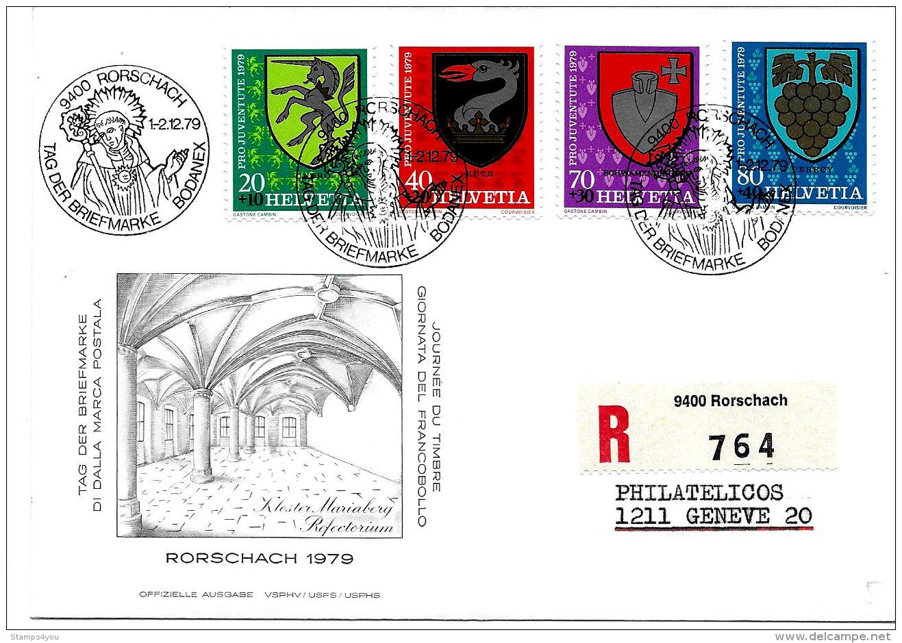 35-51 - Enveloppe Avec Oblit Spéciale "Journée Du Timbre 1979 Rorschach" - Storia Postale