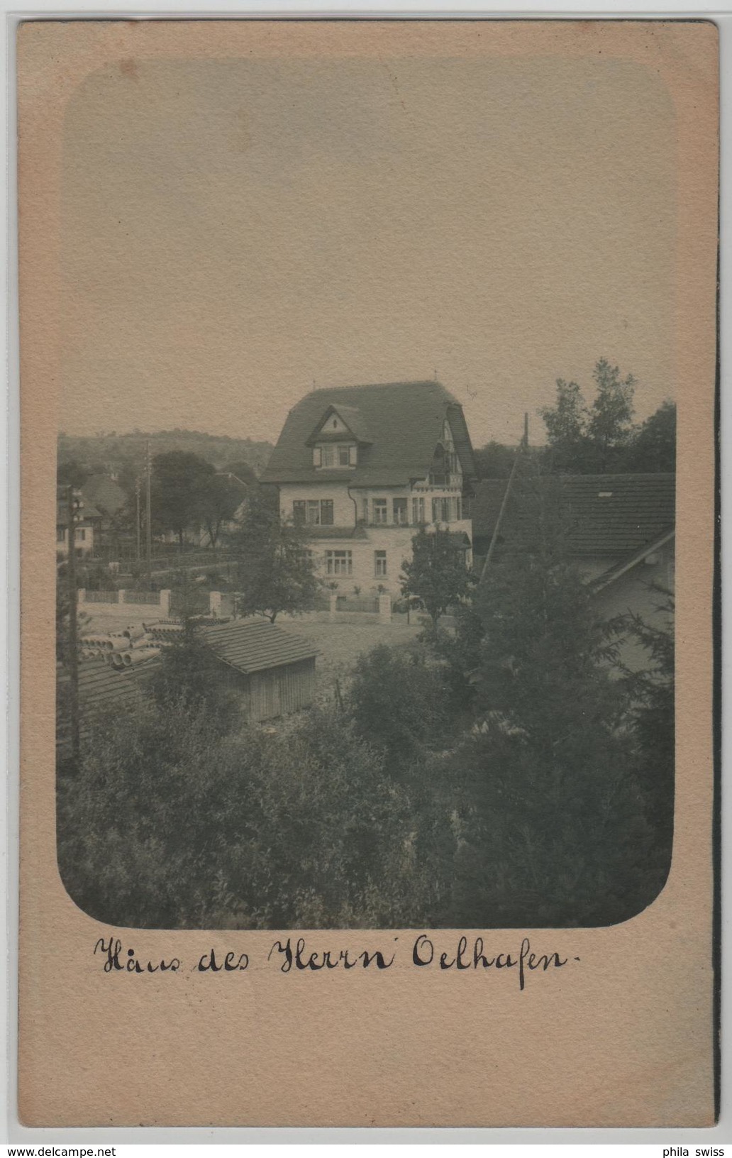 Menziken (Aargau) Haus Des Herrn Oelhafen - Menziken