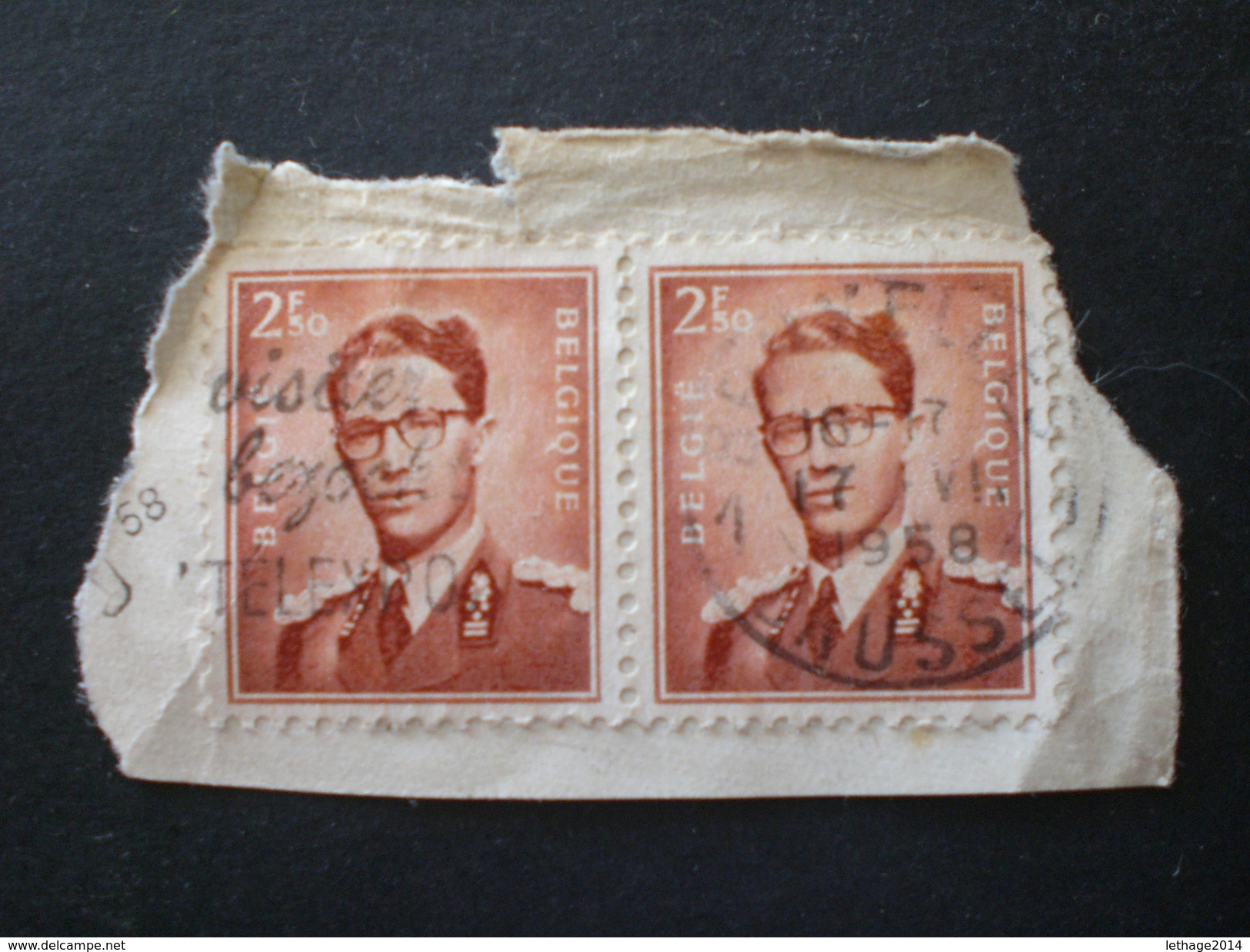 BELGIE BELGIQUE BELGIO BELGIUM 1957 King Baudouin - ERROR COLOR YELLOW-BROWN & LAKE BROWN & BROWN-RED - Non Classés