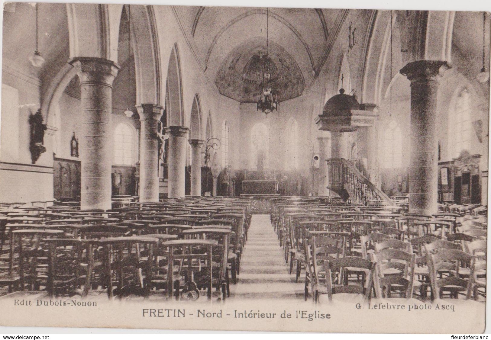 FRETIN  (59) - CPA - Interieur De L'église - Other & Unclassified