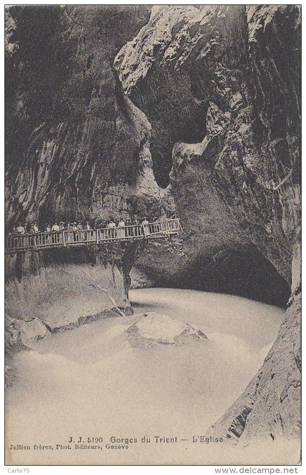 Suisse - Gorges Du Trient Vernayaz - Eglise Grotte - Trient