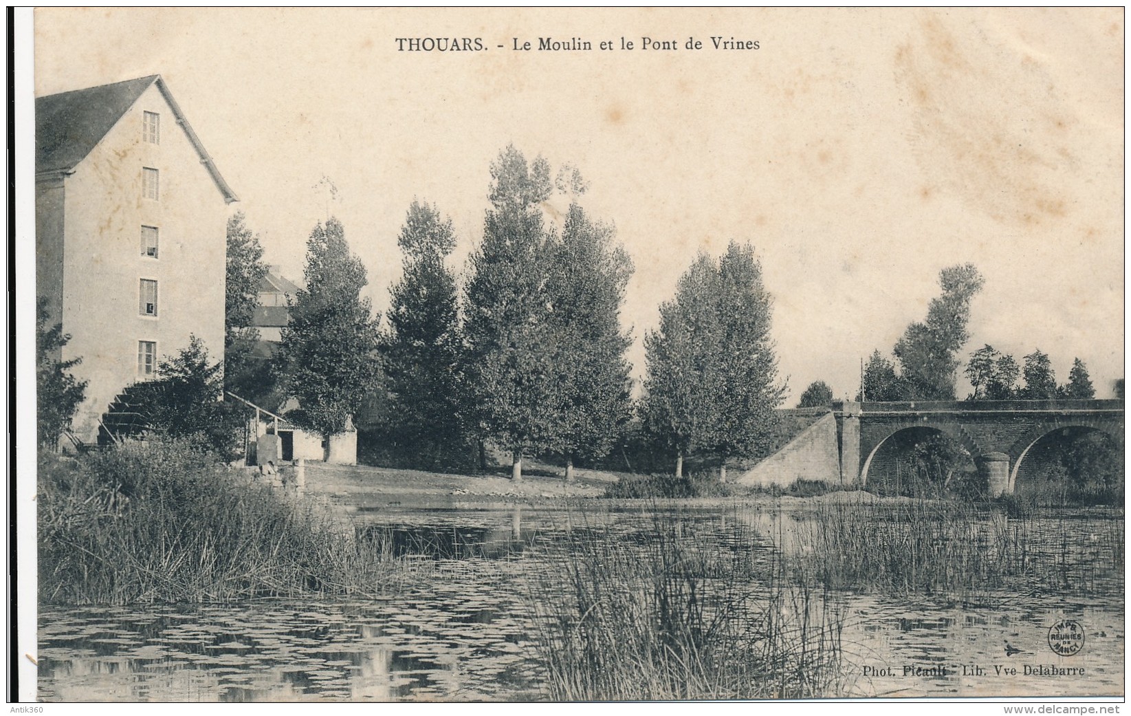 CPA 79 THOUARS Le Moulin Et Le Pont De Vrines - Thouars