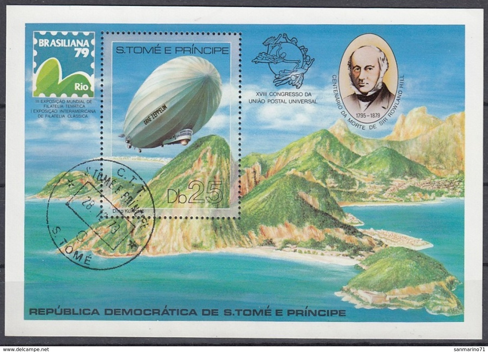 SAO TOME AND PRINCIPE 584,used,zeppelins - Sao Tome Et Principe