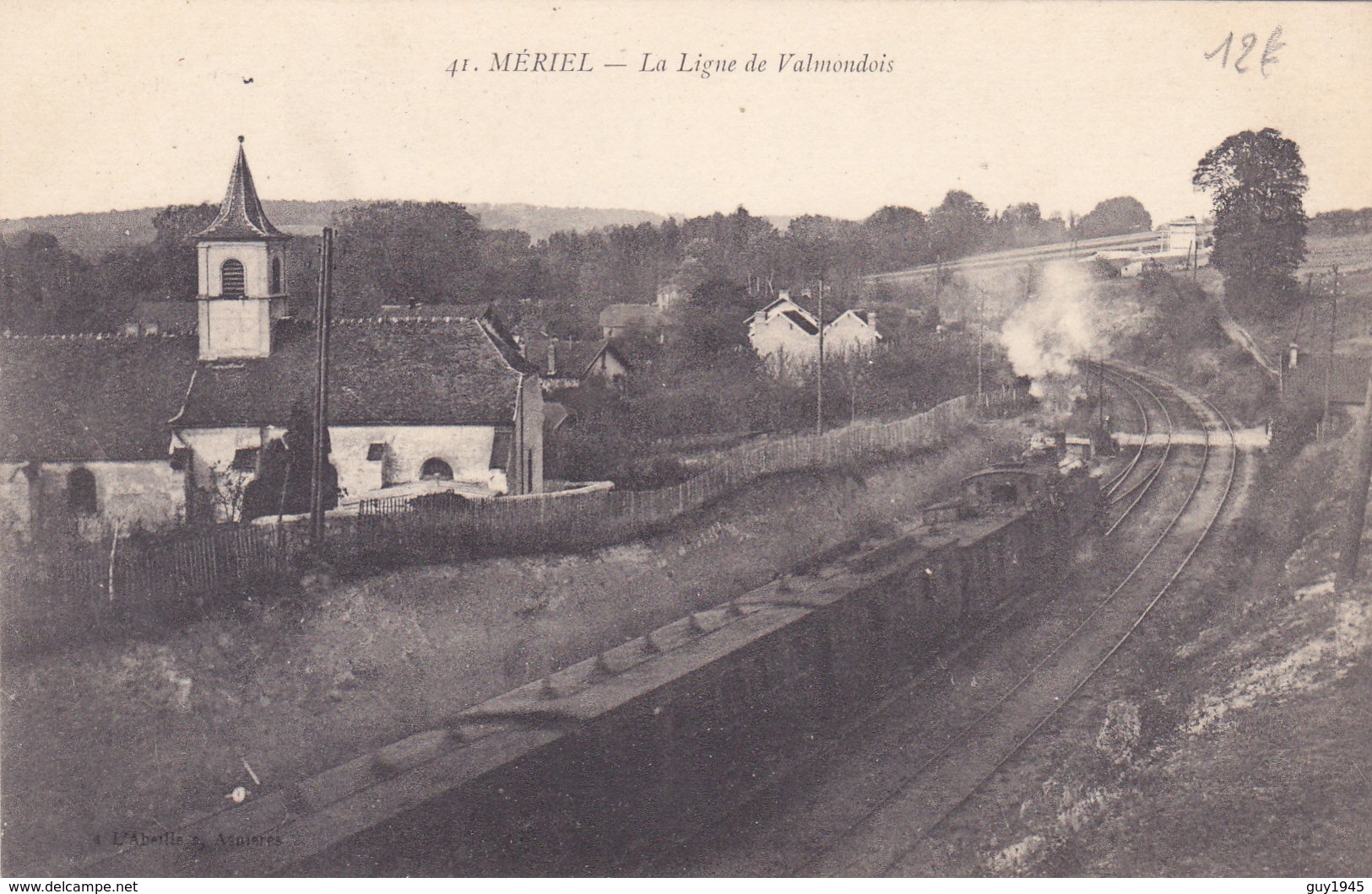 MERIEL  La Ligne De VALMONDOIS     ( Plan Animé Dont TRAIN ) - Meriel