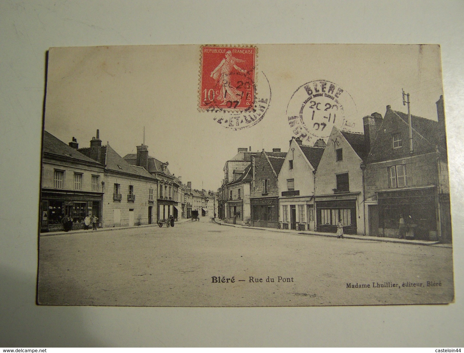 T39 BLERE Rue Du Pont  1907 - Bléré