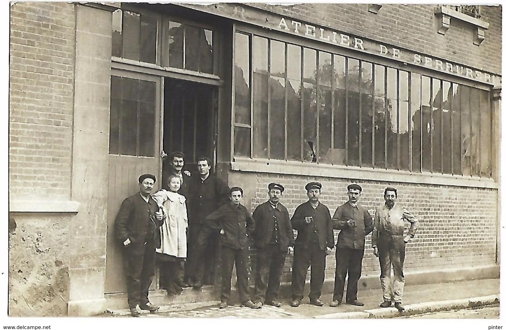 Devanture De L'ATELIER DE SERRURERIE - Cachet De Départ EPERNAY - CARTE PHOTO - Epernay