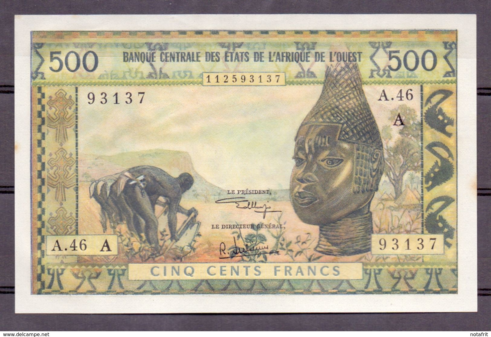 Ivory Coast 500 Fr  P ?? - West African States