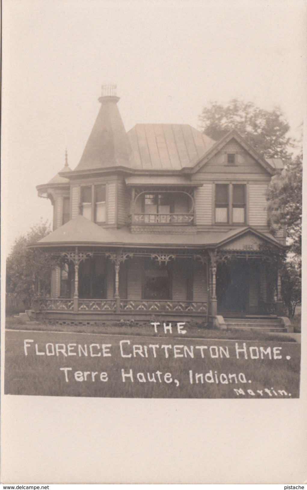 Real Photo - AZO Stamp Logo - Written In 1912 - Terre Haute Indiana - Florence Crittenton Home - VG Condition - 2 Scans - Other & Unclassified