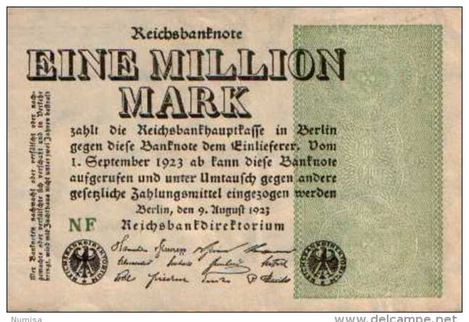 Allemagne 1 Million De MARK Pick 102a TTB - Administración De La Deuda