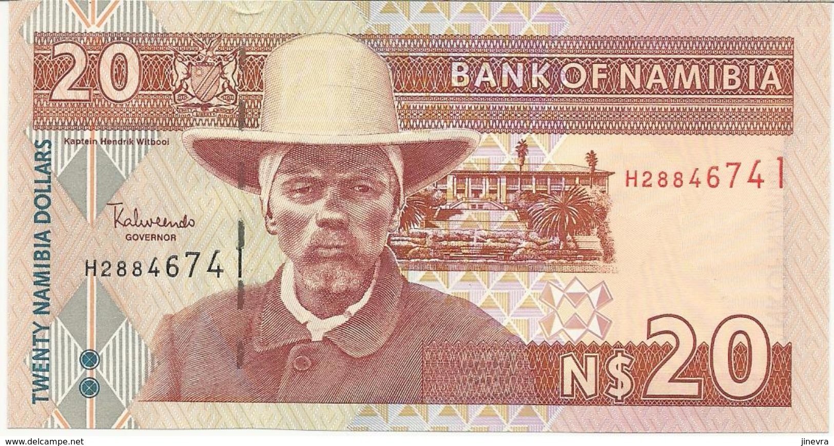 NAMIBIA 20 DOLLARS 2002 PICK 6a UNC - Namibie