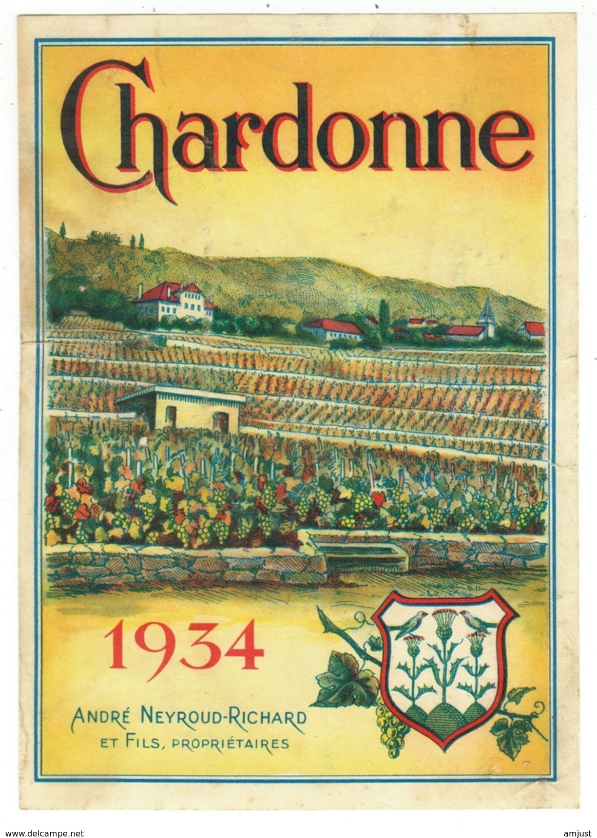 Rare // Chardonne, André Neyroud 1934, Vaud // Suisse - Autres & Non Classés