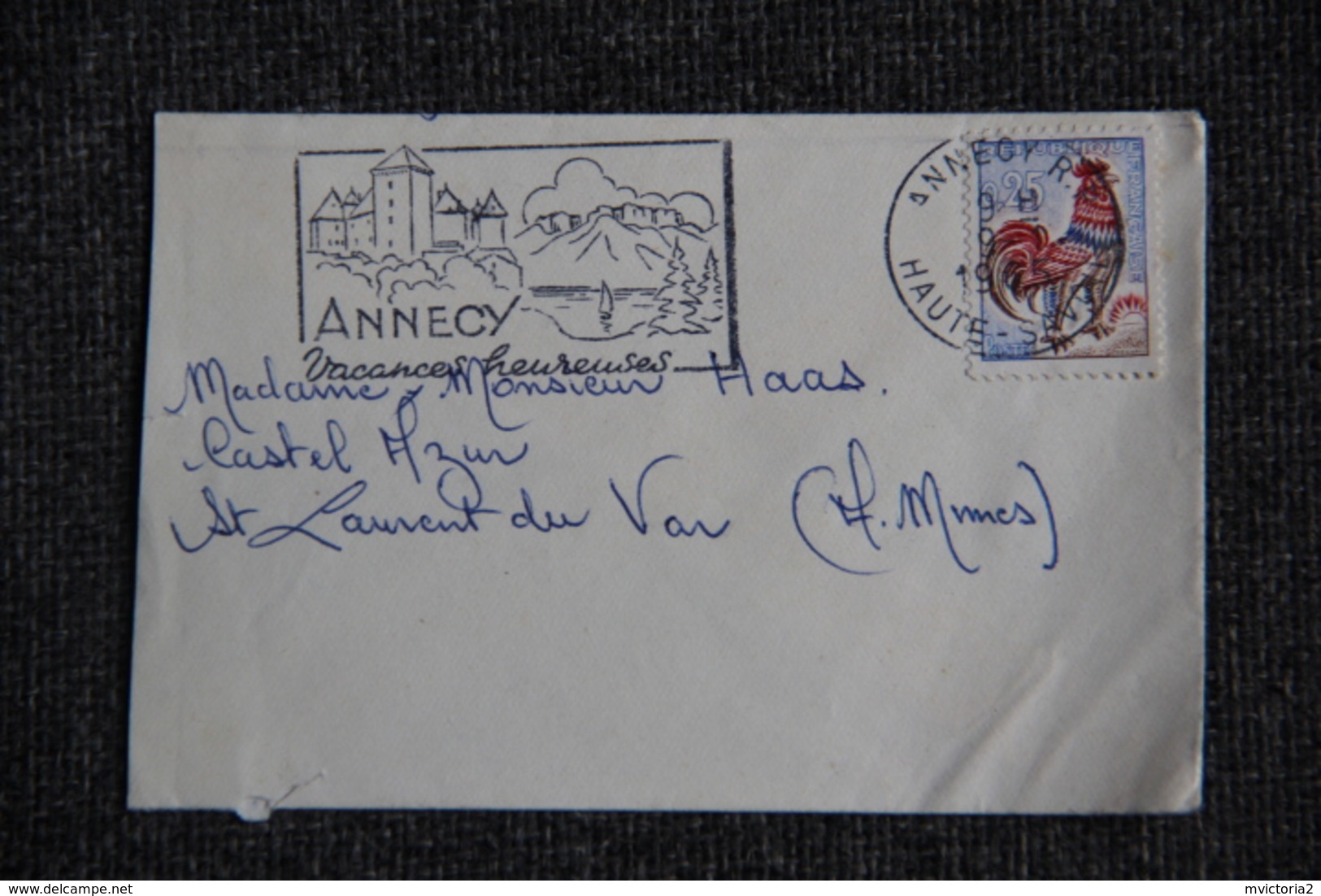 Enveloppe Envoyée , D'ANNECY  à Destination De ST LAURENT Du VAR ( YT/1331) . - 1961-....