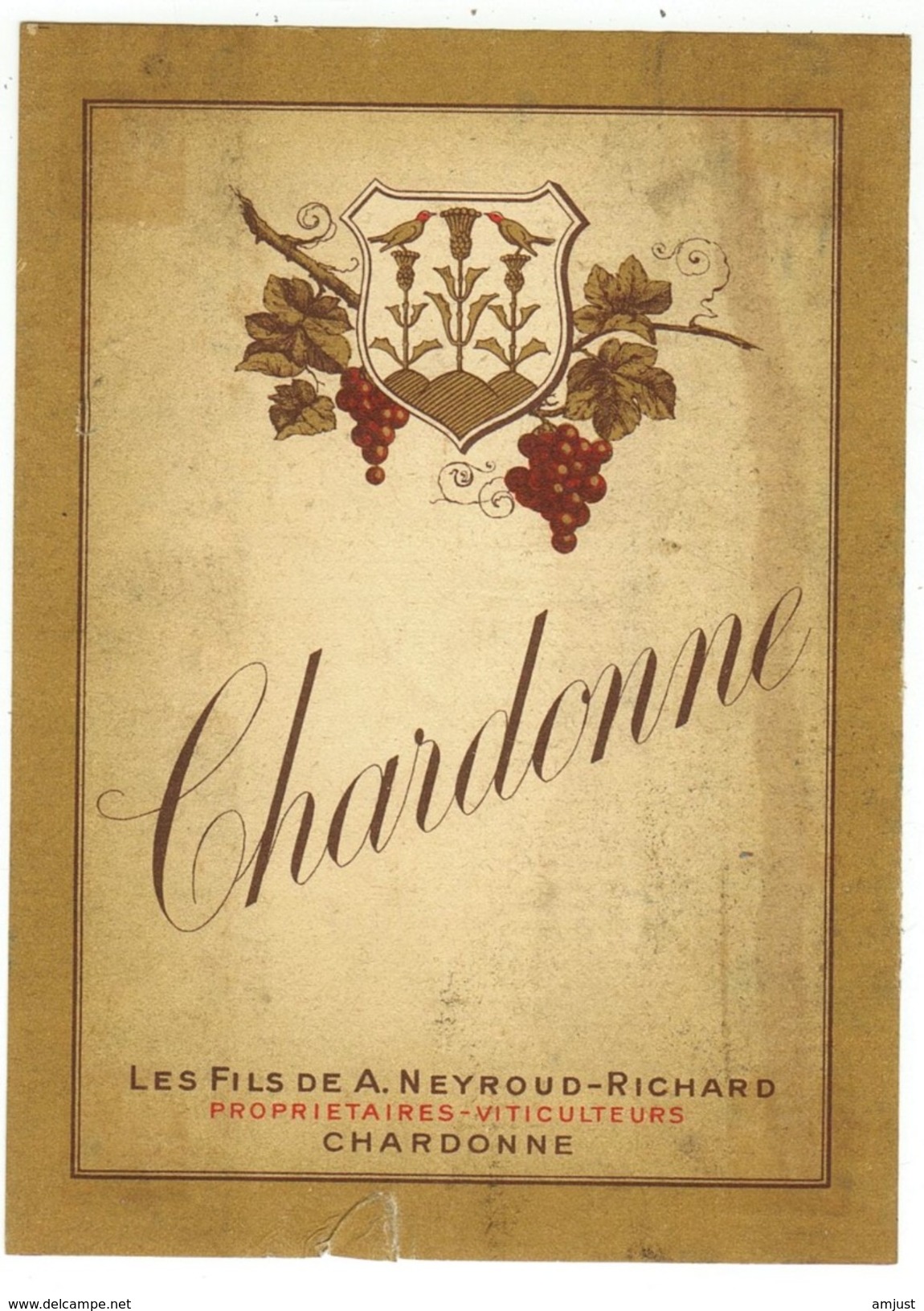 Rare // Chardonne,, A.Neyroud-Richard, Vaud // Suisse - Autres & Non Classés