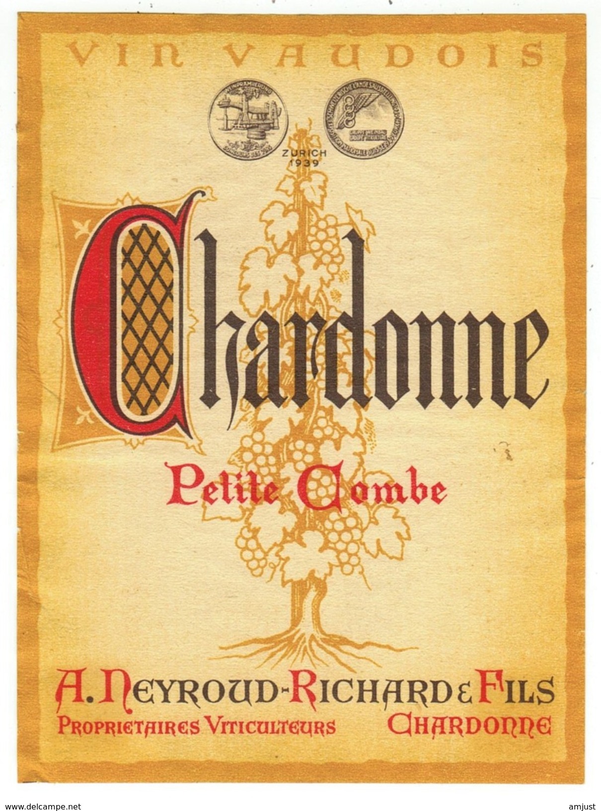 Rare // Chardonne, A.Neyroud-Richard, Vaud // Suisse - Autres & Non Classés