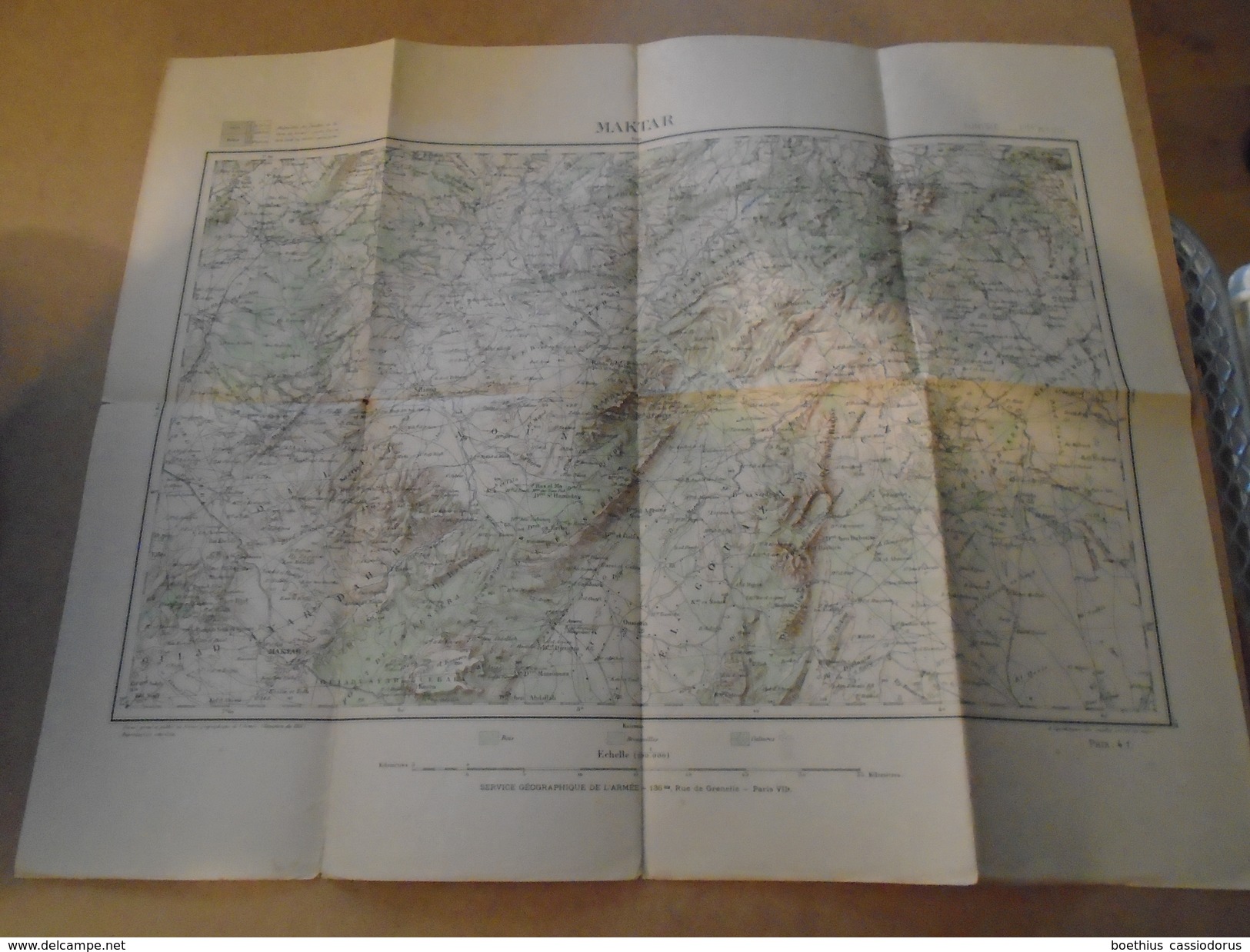 MAKTAR  GRAVE, DRESSE, ET PUBLIE AU  SERVICE GEOGRAPHIQUE DE L'ARMEE  REVISION DE 1931  TUNISIE FEUILLE VIII - Cartes Géographiques