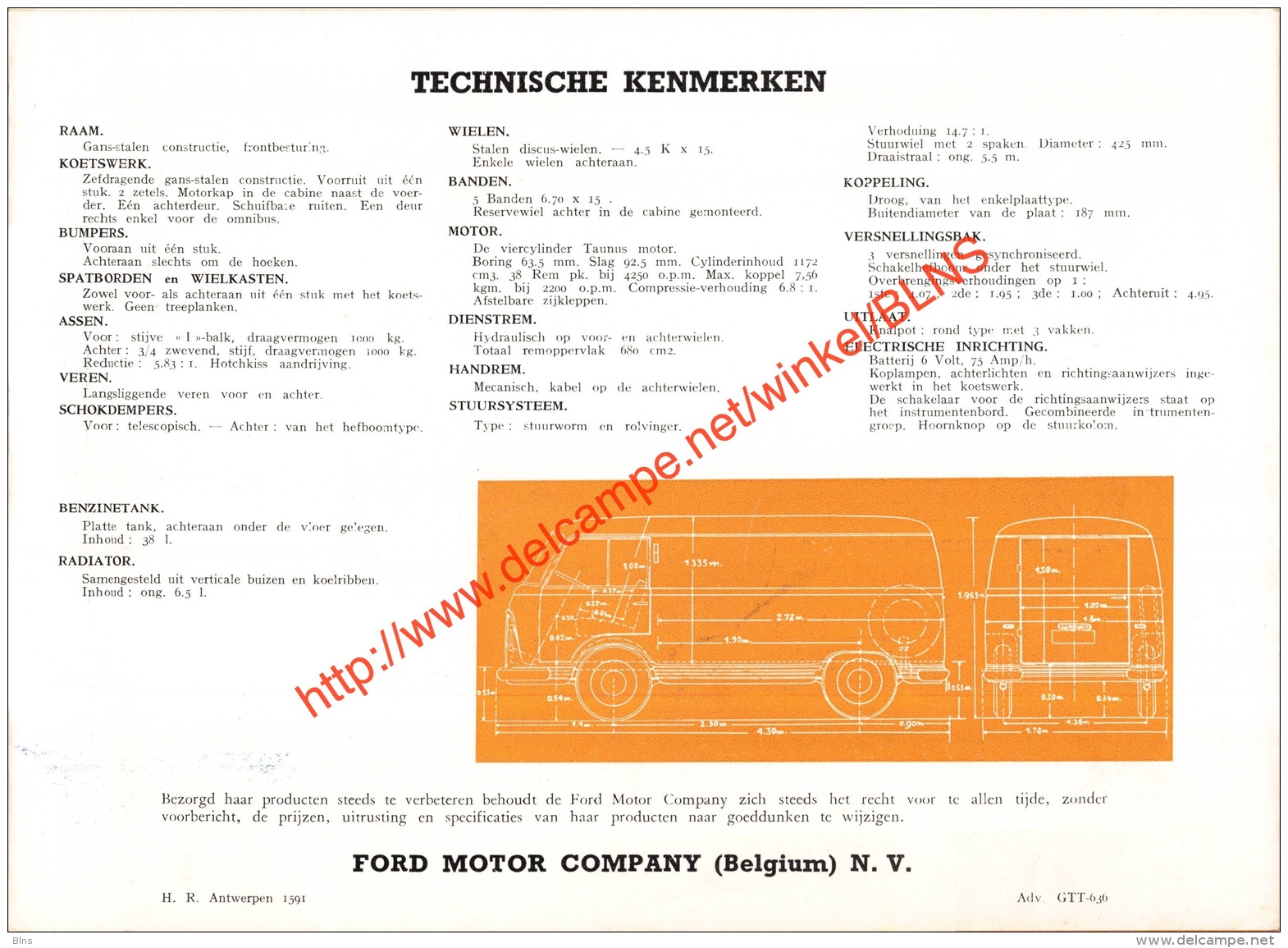 Ford FK 1000 Brochure - Camions