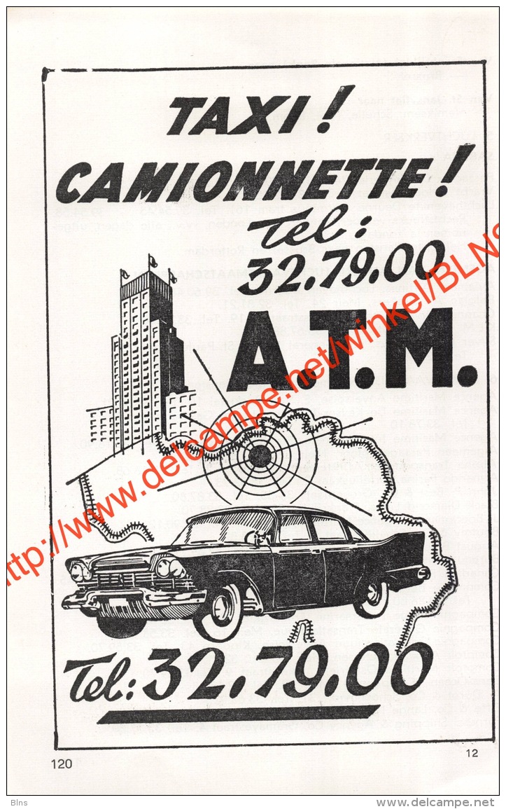 A.T.M. - Taxi Camionnette - 11x17.5cm - Ancienne Coupure De Presse Originale - Werbung