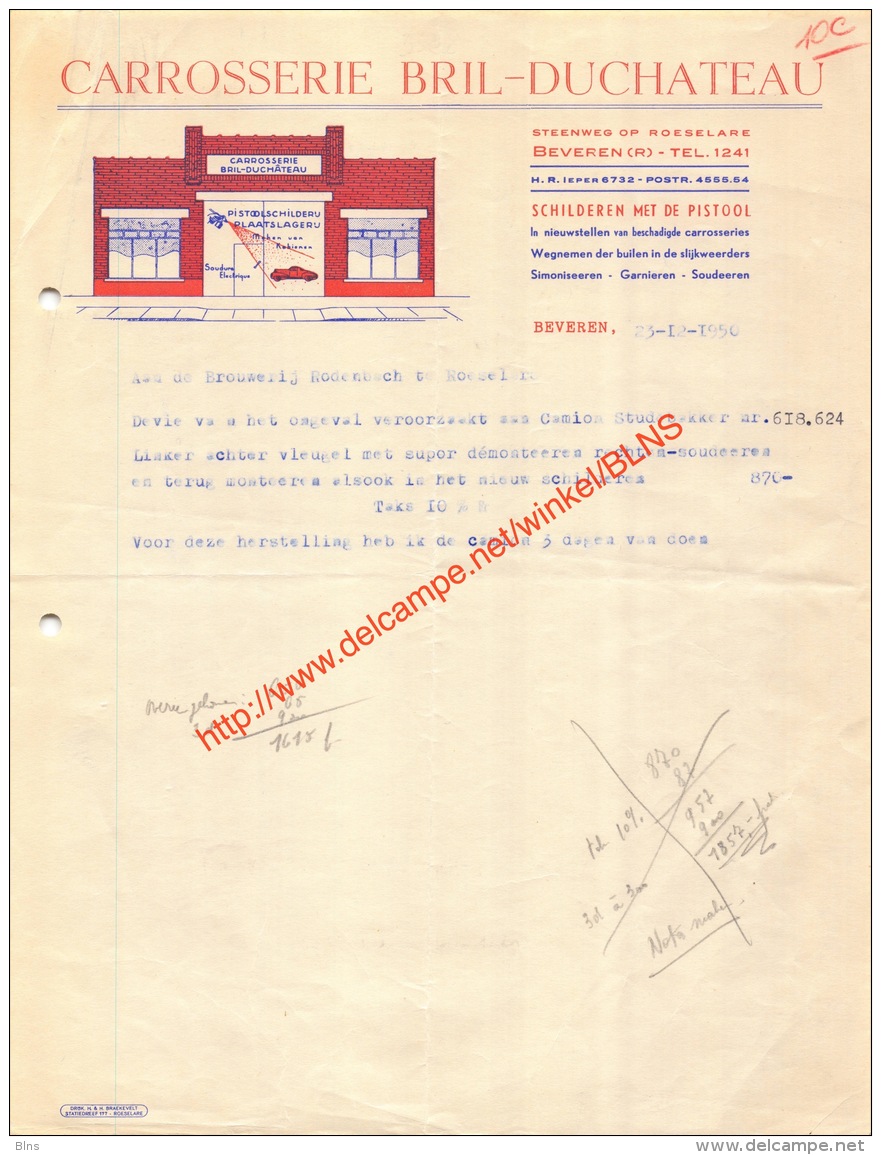 Carrosserie Bril-Duchateau - Beveren-Roeselare - 1950 - Automobilismo