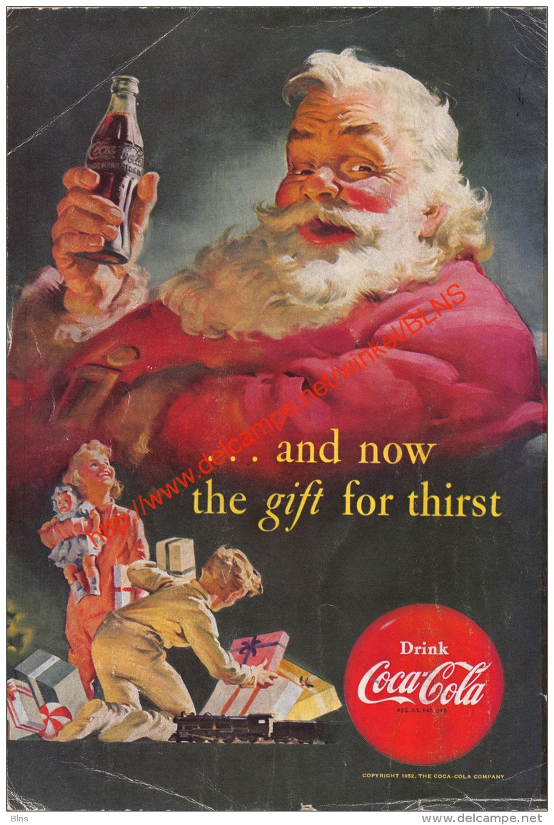 Coca-Cola 1952 Annonce-advert-advertentie - Papier Légère Cartonné 25 X 17 Cm - Afiches Publicitarios