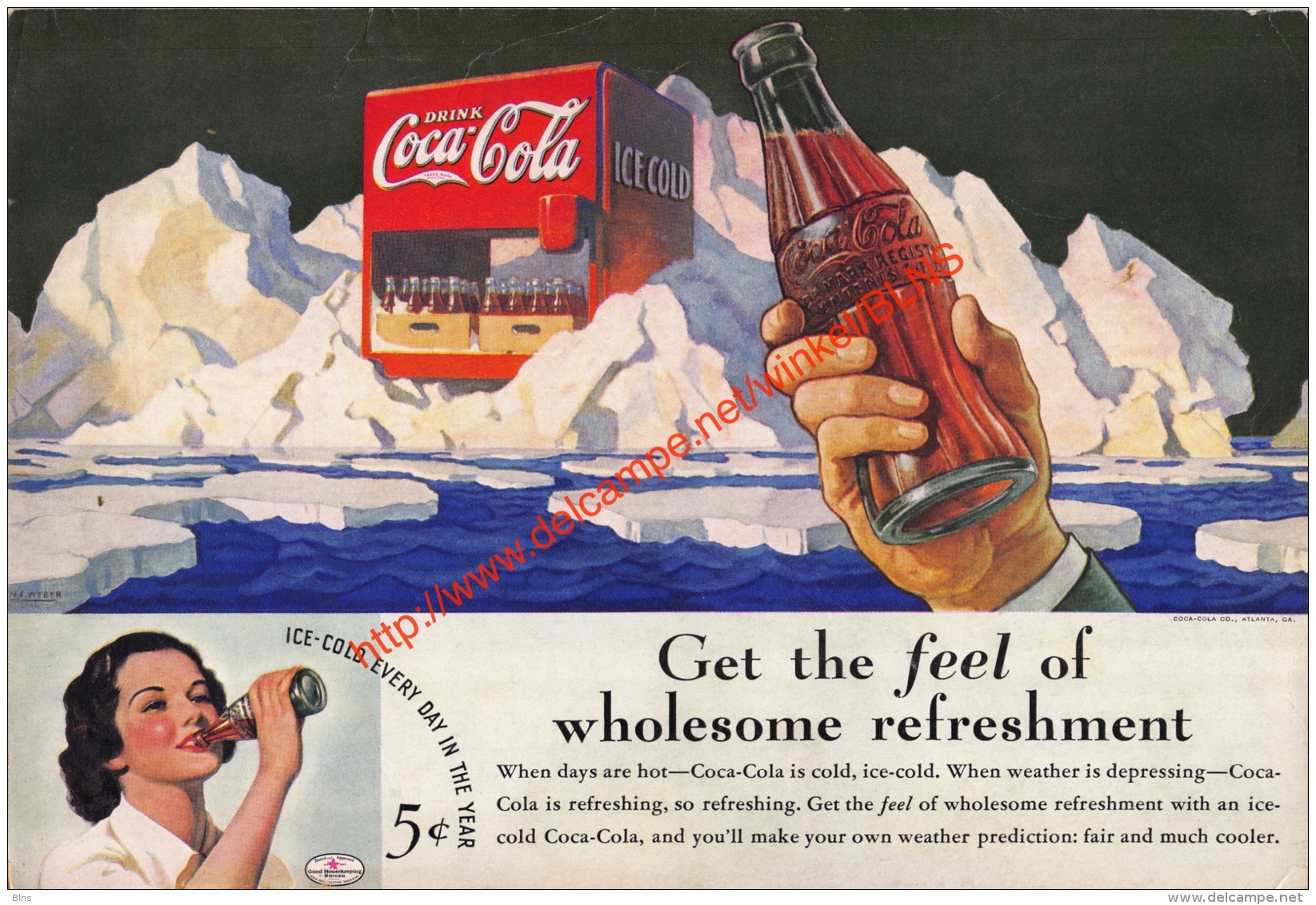 Coca-Cola Annonce-advert-advertentie - Papier Légère Cartonné 25 X 17 Cm - Manifesti Pubblicitari