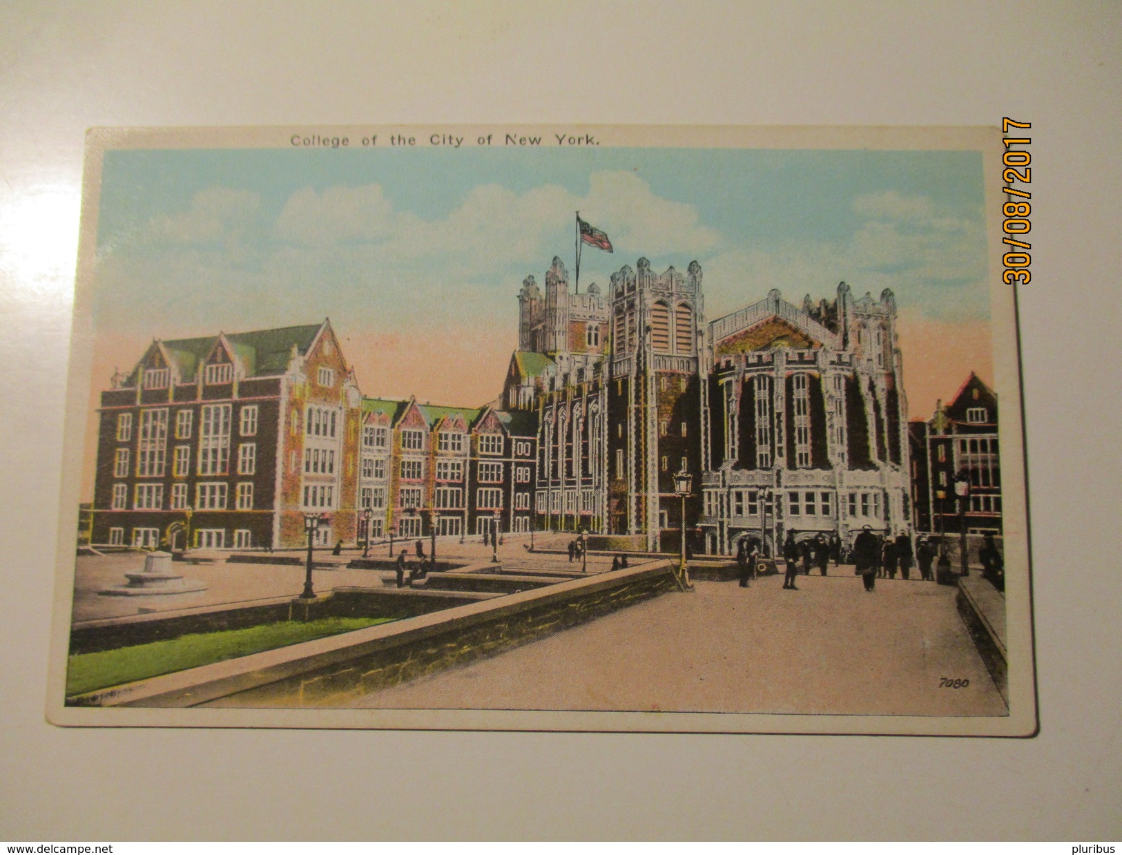 USA , COLLEGE OF THE CITY OF NEW YORK  , OLD POSTCARD  ,K0 - Education, Schools And Universities