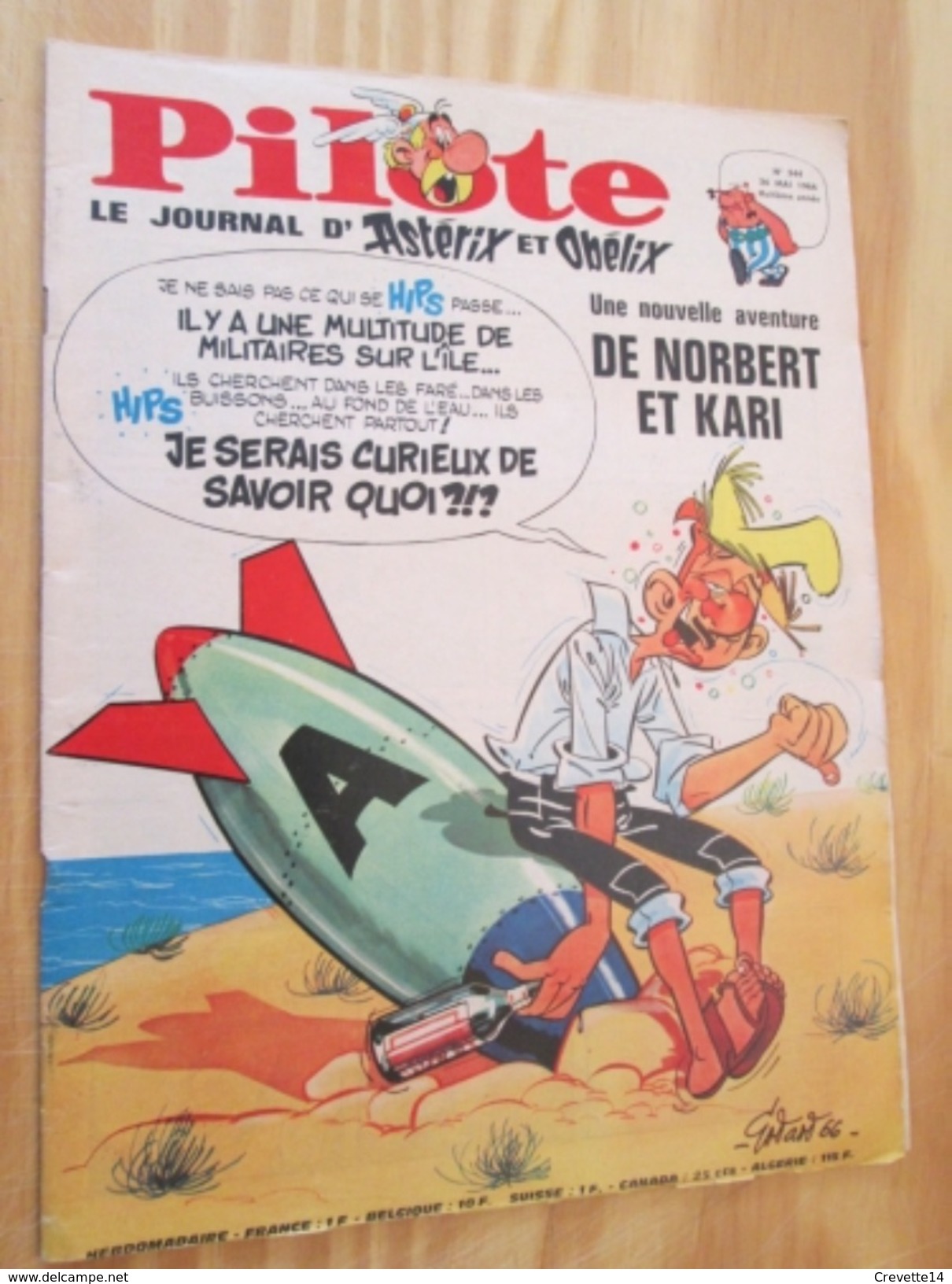 BD314 Revue PILOTE N°344 Du 26 Mai 1966 .    Couverture NORBERT ET KARI GODART  , Avec Son Superbe PILOTORAMA : Les Trai - Pilote