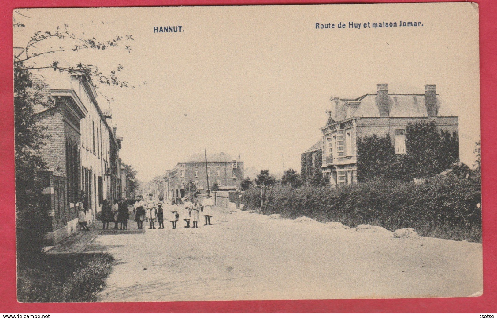 Hannut - Route De Huy Et Maison Jamar  ( Voir Verso ) - Hannut