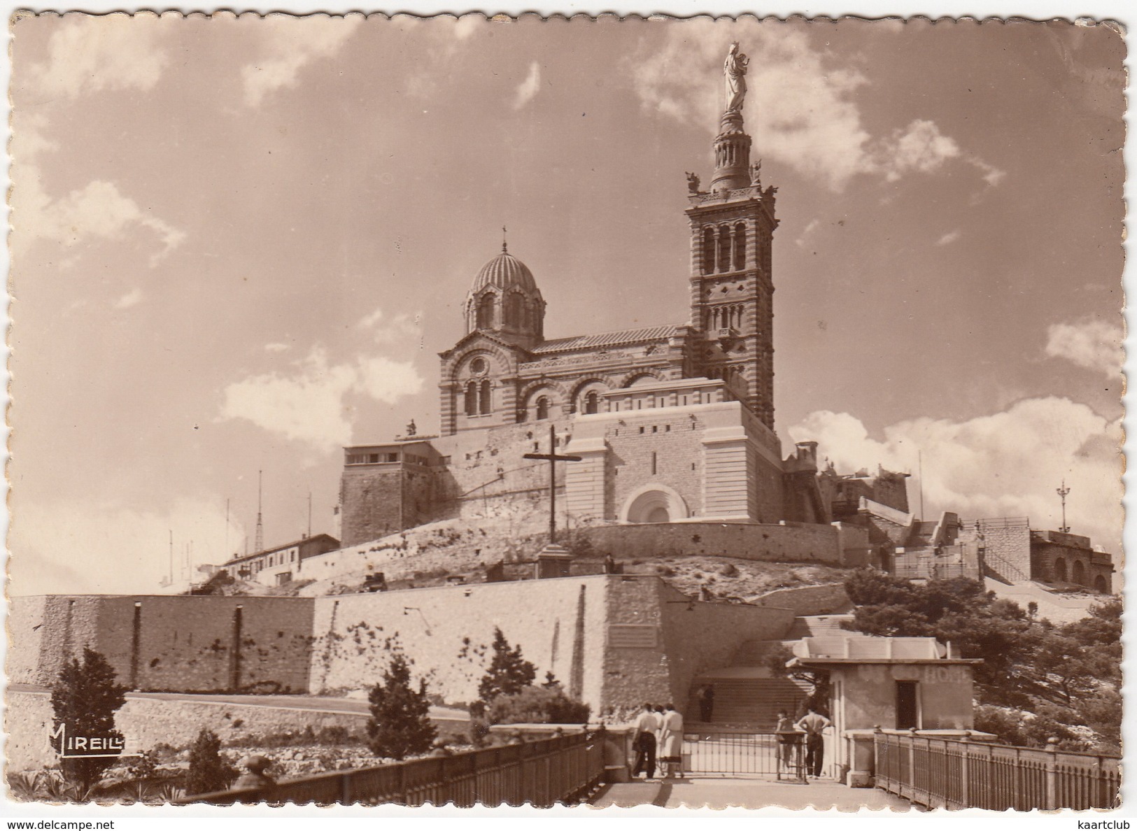 Marseille - Notre-Dame-de-la-Garde - 'US GO HOME' Graffiti - (No. 271, Edition 'Mireille', Ets G. Gandini, Marseille) - Notre-Dame De La Garde, Funicolare E Vergine