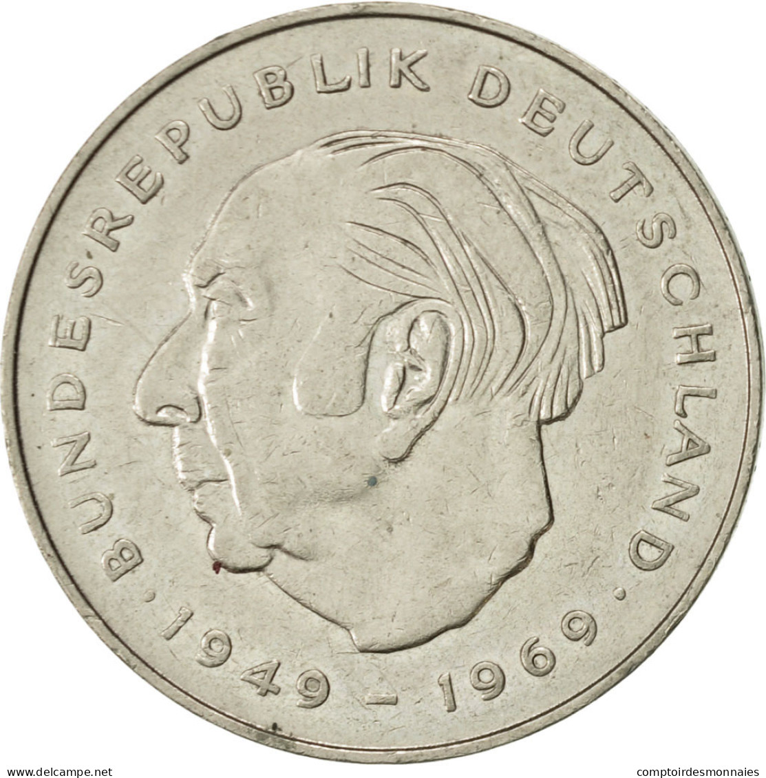 Monnaie, République Fédérale Allemande, 2 Mark, 1980, Stuttgart, TTB+ - 2 Mark