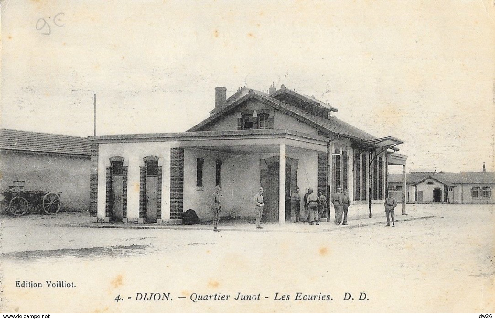 Dijon - 186e R.A.L.T. Quartier Junot, Les Ecuries - Carte Animée D.D. Edition Voilliot - Casernes