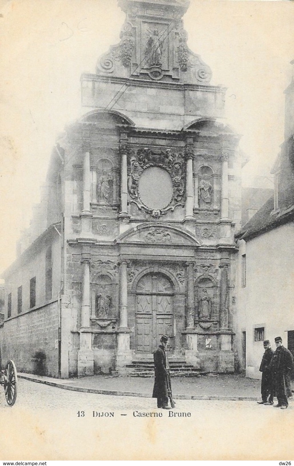 Dijon - Caserne Brune, Militaires - Carte Dos Simple N° 13 Non Circulée - Casernes