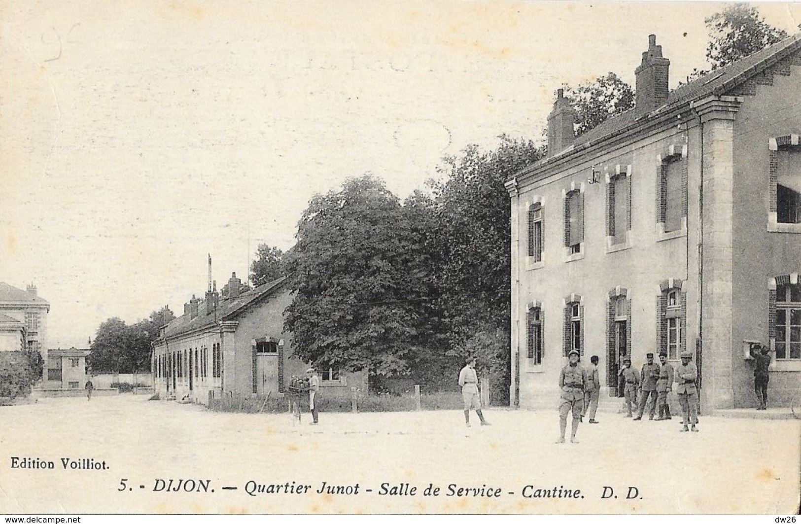 Dijon - 186e R.A.L.T. Quartier Junot, Salle De Service Et Cantine - Carte Non Circulée D.D. Edition Voilliot - Casernes