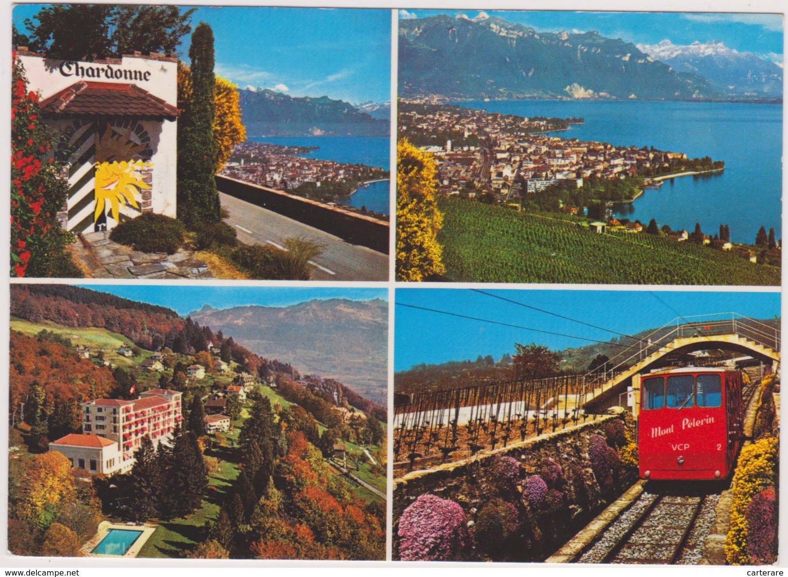 SUISSE,HELVETIA,SWISS,SCHWEIZ,SVIZZERA,SWITZERLAND ,VAUD,VEVEY,CHARDONNE,TRAIN MONT PELERIN - Chardonne