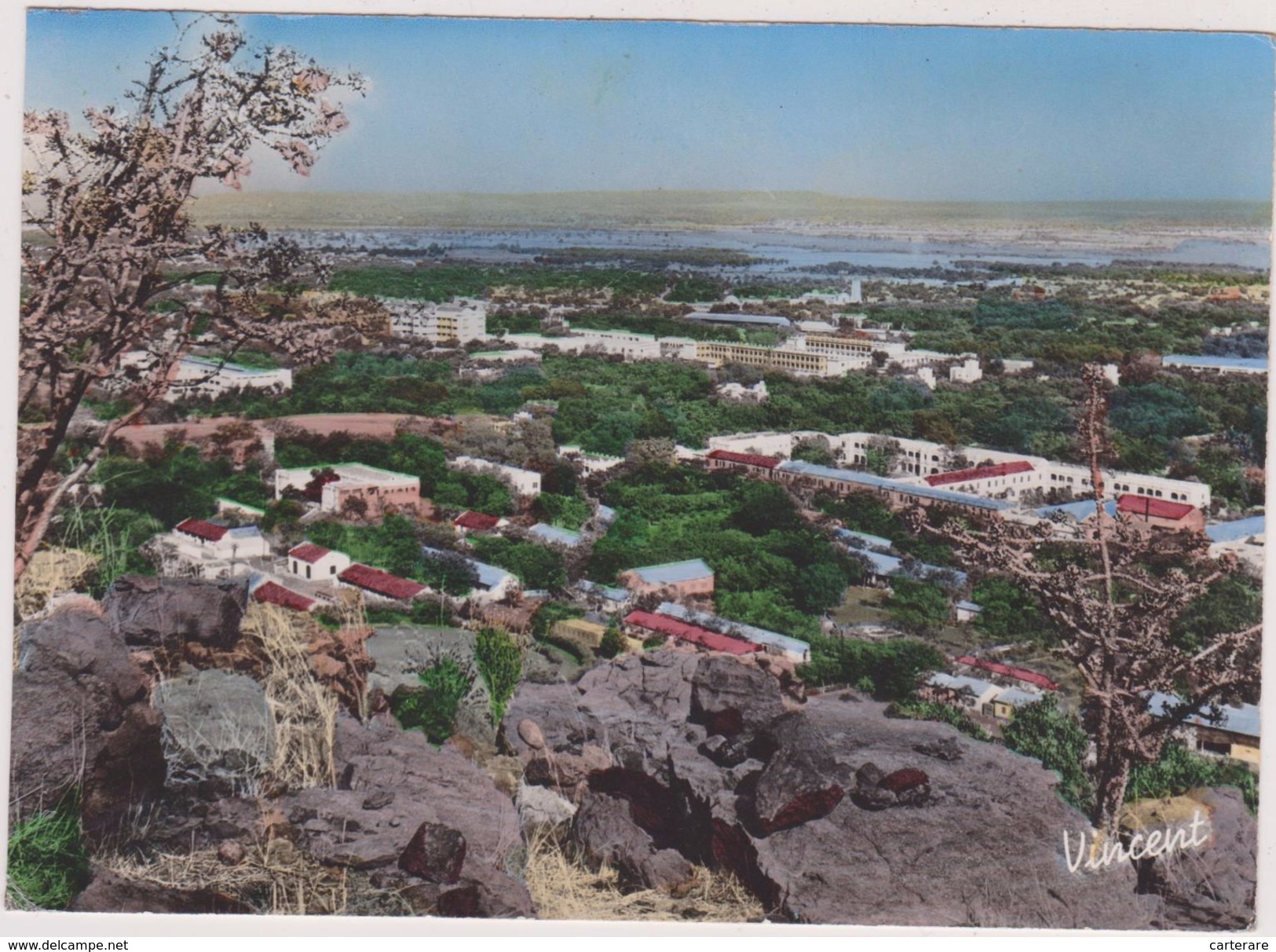 AFRIQUE,AFRICA,SOUDAN ,BAMAKO,KOULOUBA,CARTE PHOTO AERIENNE VINCENT - Soudan