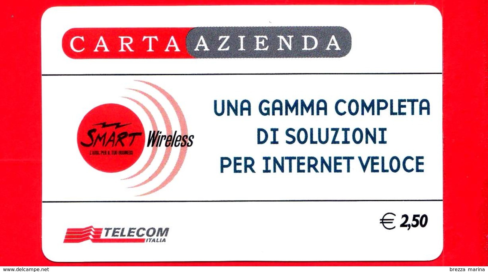 ITALIA - Scheda Telefonica - Telecom - Usata - Carta Azienda - 2004 - Smart - Schede GSM, Prepagate & Ricariche